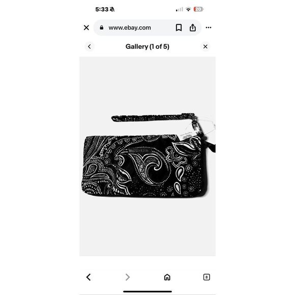 NWT Vera Bradley accordion stellar paisley wallet - Picture 1 of 5